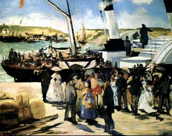 Edouard Manet : The Departure Of The Folkestone Boat